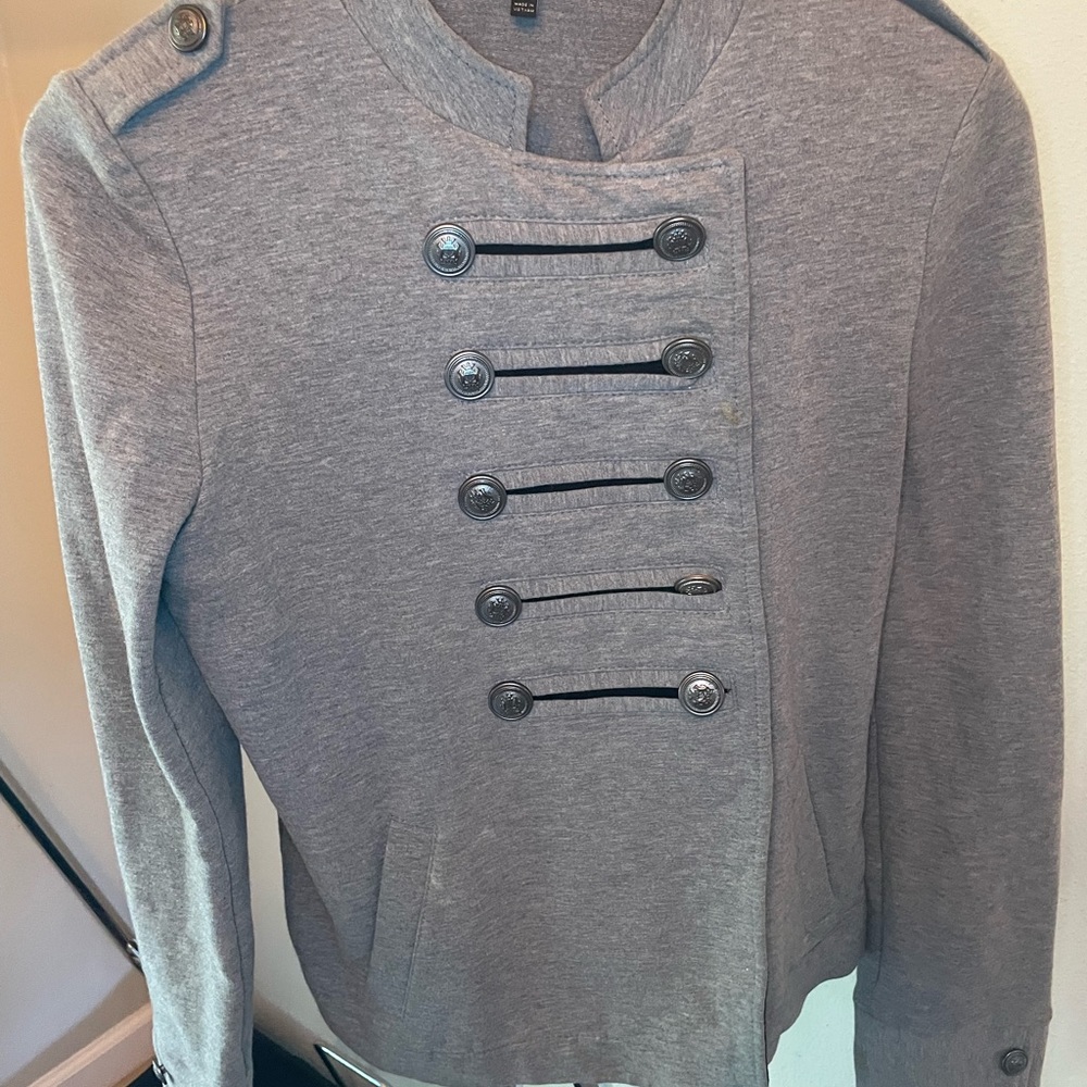 Ring leader/marching band sweatshirt jacket by Express